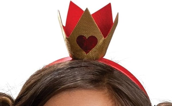 Disguise Queen of Hearts Smart kjole Barn Hunstik Film