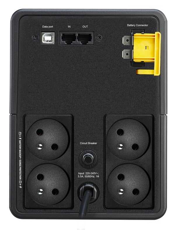 APC BX1200MI-FR UPS-virtalähde Linjainteraktiivinen 1,2 kVA 650 W 4 AC-pistorasia(a)
