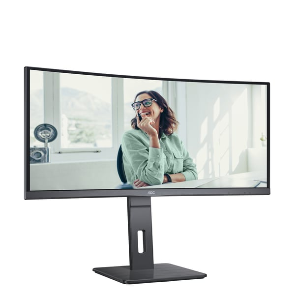 AOC CU34P3CV platta pc-skärmar 86,4 cm (34") 3440 x 1440 pixlar UltraWide Quad HD LED Svart