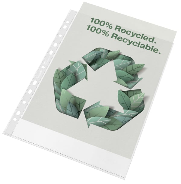 Esselte Recycle Plastfickor A4, 20-pack
