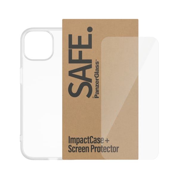 PanzerGlass SAFE. by ® 2-i-1 Pakke iPhone 15 | Bulk