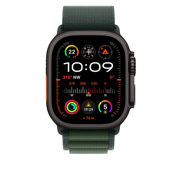 Apple MYPQ3ZM/A Smart bærbart (wearable) tilbehør Band Grøn Polyester, Elastan, Titanium