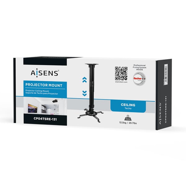 AISENS CP04TSRE-131 monteringsbeslag til projektor Loft Sort