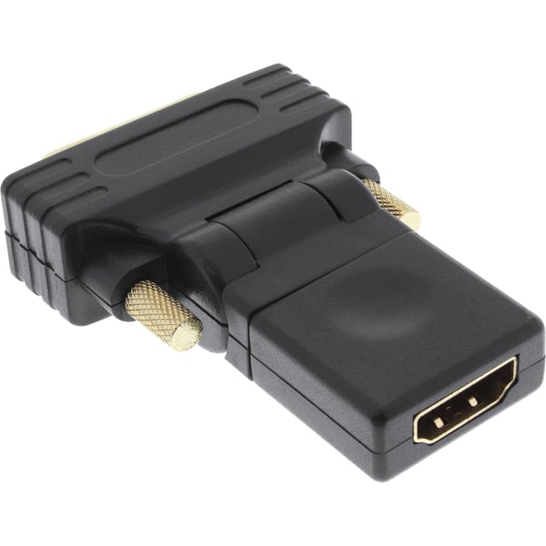 InLine 17660W kabel kønsskifter DVI-D male DVI Sort
