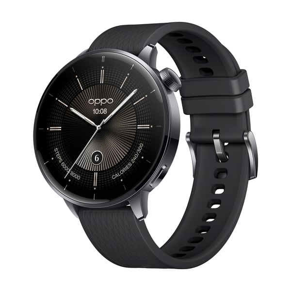 OPPO Watch X2 Mini 3,35 cm (1.32") AMOLED 43.2 mm Digital 466 x 466 pixlar Pekskärm Svart Wi-Fi GPS