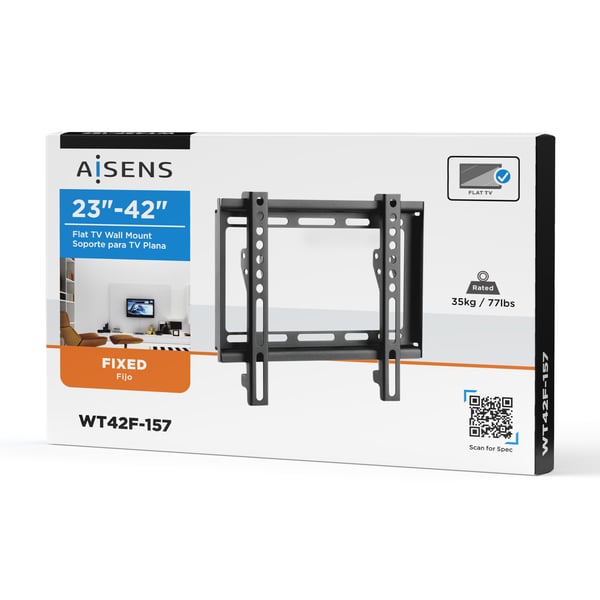 AISENS WT42F-157 tv-beslag 106,7 cm (42") Sort