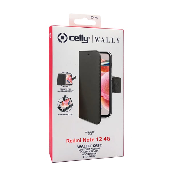 Celly WALLY mobiltelefon etui 16,9 cm (6.67") Tegnebogsetui Sort