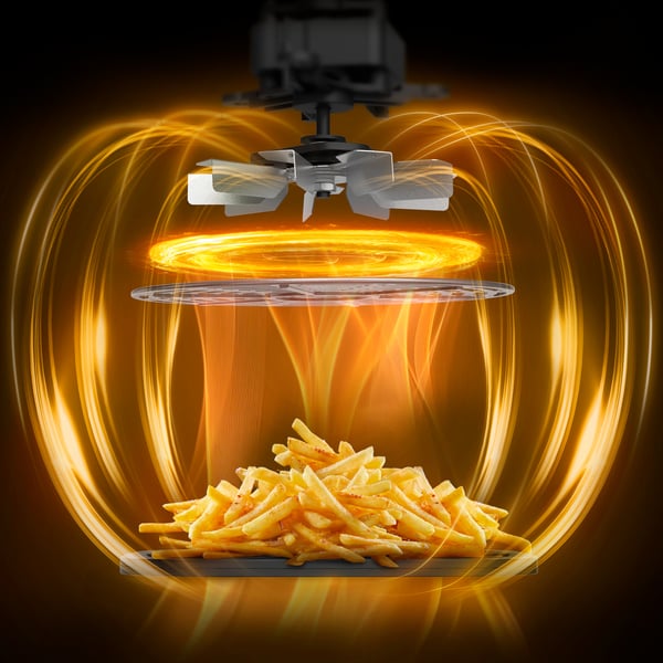 Tefal Easy Fry Silence EY8421E0 fritös Single 7 l Fristående 1800 W Varmluftsfritös Vit
