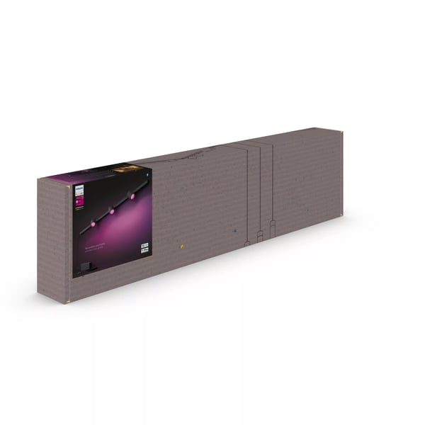 Philips Hue White and Color ambiance Perifo aflangt lysskinnesæt til vægmontering (3 spots)