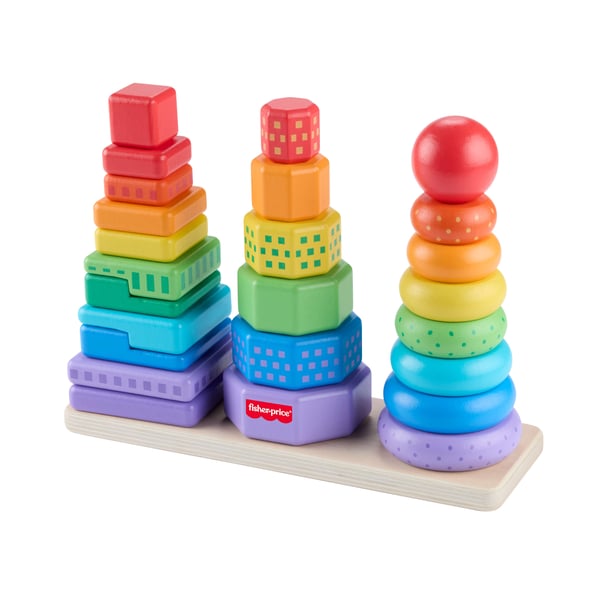 Fisher-Price Wooden Stacking Shape Sorter