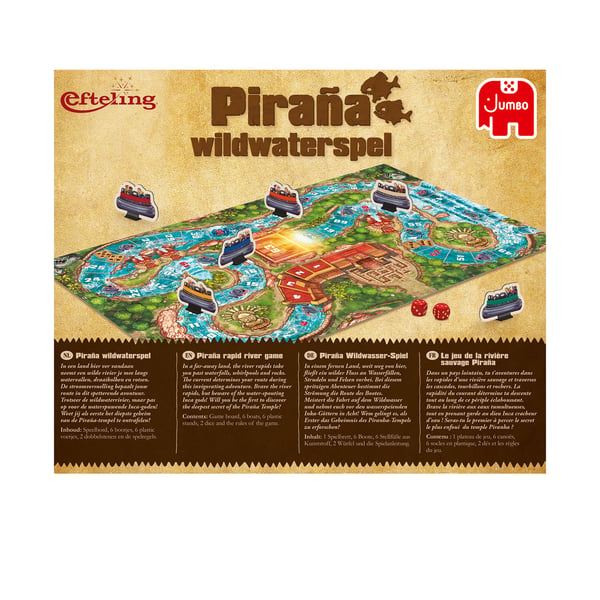 Jumbo Ganzenbord Efteling - Piraña Wildwaterspel