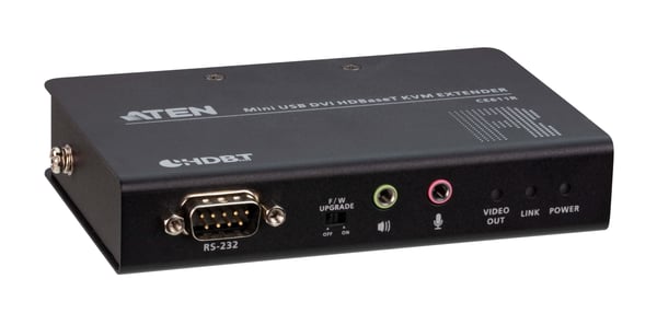 ATEN Mini USB DVI HDBaseT™ KVM-extender (1920 x 1200 @100m)