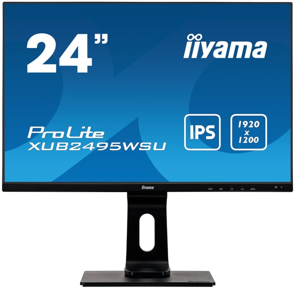 iiyama ProLite XUB2495WSU-B4 computerskærm 61,2 cm (24.1") 1920 x 1200 pixel WUXGA Sort