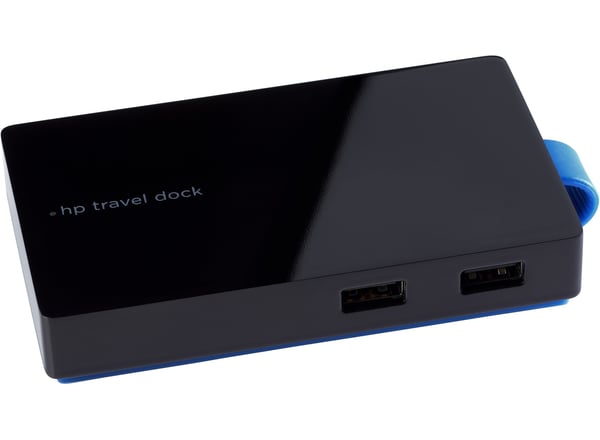 HP USB-A Travel Dock for All notebook Kabel USB 3.2 Gen 1 (3.1 Gen 1) Type-A Svart