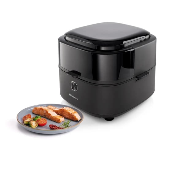 Hisense HAF1350DR Yksi 6,7 L Erillinen 1350 W Kuumakiertoilmakypsennin Musta