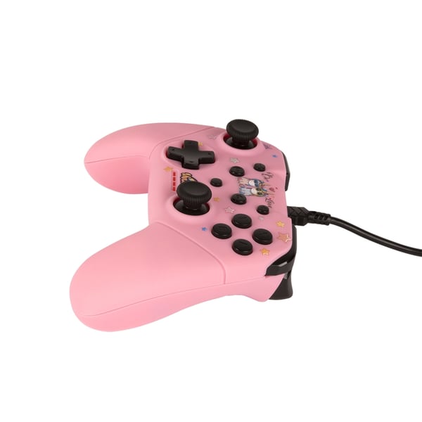 Konix KX UNIK SWITCH/PC PAD BE LOVE Rosa USB Spelplatta Analog / Digital Nintendo Switch, PC