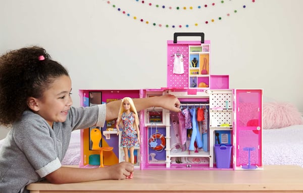 Barbie Fashionistas Dream Closet-docka och lekset