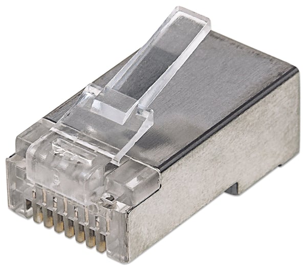 Intellinet 790574 Cat5e modulært stik RJ45 3-benet til ledning, sloik pakke 100 stk.