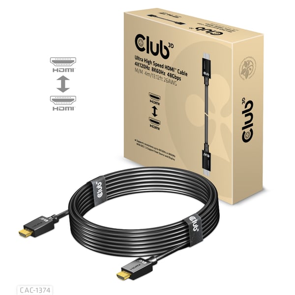 Club 3D Ultra High Speed - HDMI-kabel - HDMI han til HDMI han