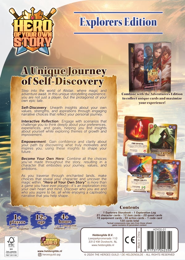 Asmodee Hero of Your Own Story Explorers Edition Brädspel Resor/äventyr
