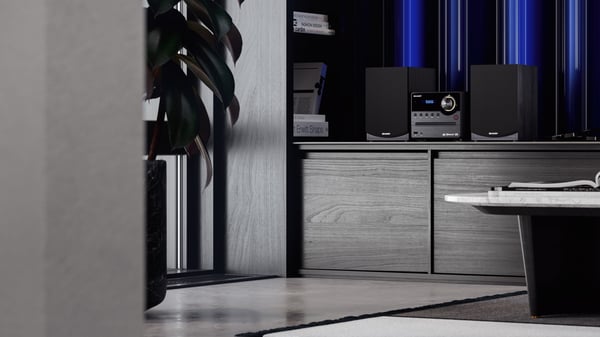 Sharp XL-B517D Kodin mikroaudiojärjestelmä 45 W Musta