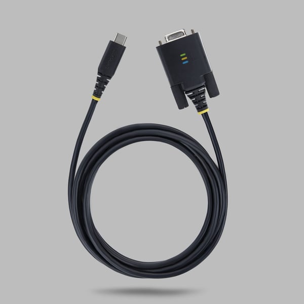 StarTech.com 1P6FFC-USB-C-SERIAL sarjakaapeli Musta 2 m USB Type-C RS-232