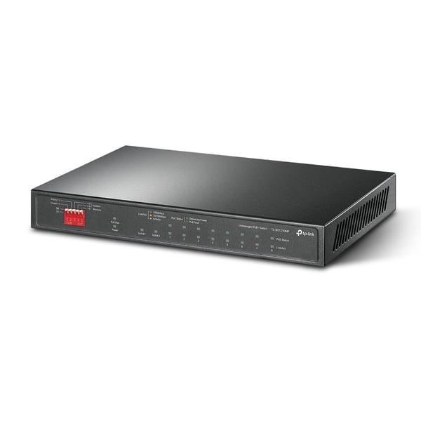 TP-Link TL-SG1210MP netværksswitch Ikke administreret Gigabit Ethernet (10/100/1000) Strøm over Ethernet (PoE) Sort