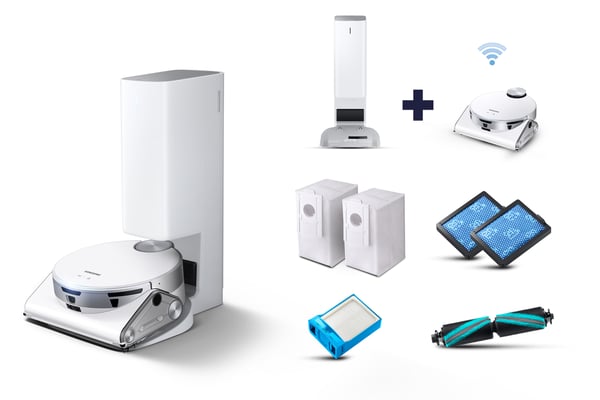 Samsung Jet Bot AI+ Silver, Vit