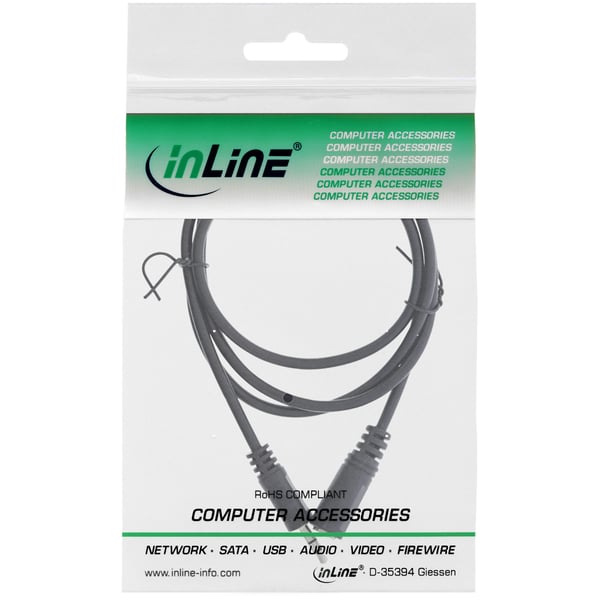 InLine 99937 lydkabel 10 m 3.5mm Sort