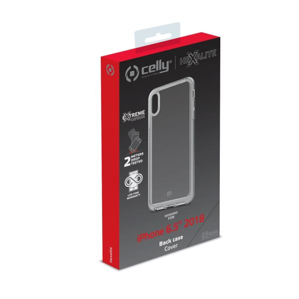 Celly Hexalite mobiltelefon etui 16,5 cm (6.5") Cover Transparent