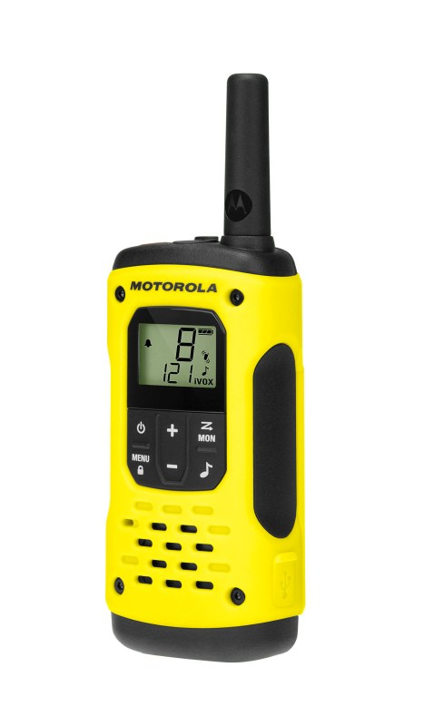 Motorola Talkabout T92 H2O tvåvägsradio 16 kanaler 446.00625 - 446.19375 MHz Svart, Gul