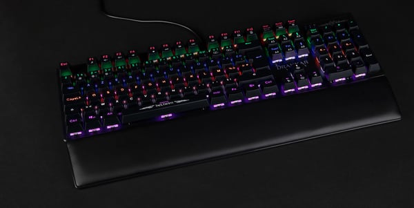 Konix Drakkar KX DK HELHEIM MK KEYBOARD tastatur Spil USB AZERTY Fransk Sort