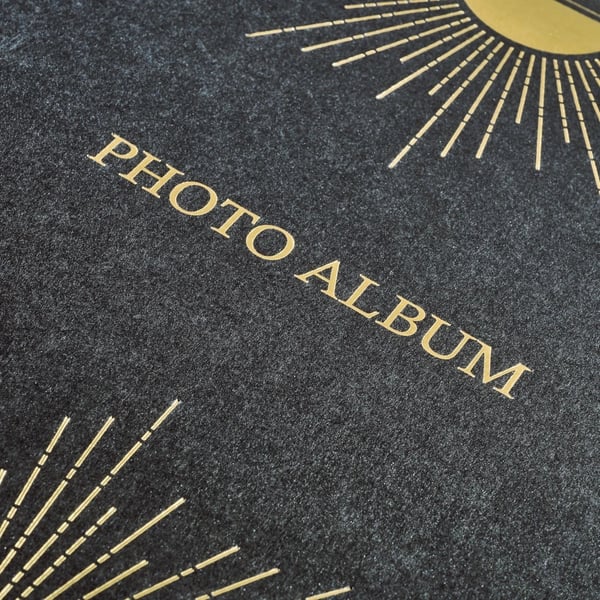 Hama Mystic Sun fotoalbum og arkbeskyttelse Sort, Guld 200 ark 10 x 15 cm