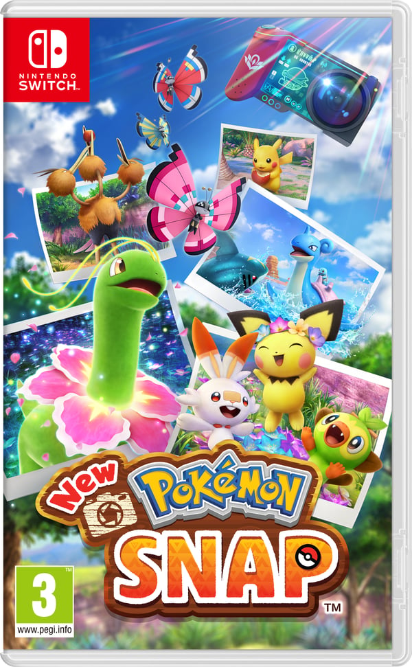 Nintendo New Pokemon Snap Standard Förenklad kinesiska, Traditionell kinesiska, Tyska, Engelska, Spanska, Franska, Italienska, Japanska, Koreanska Nintendo Switch