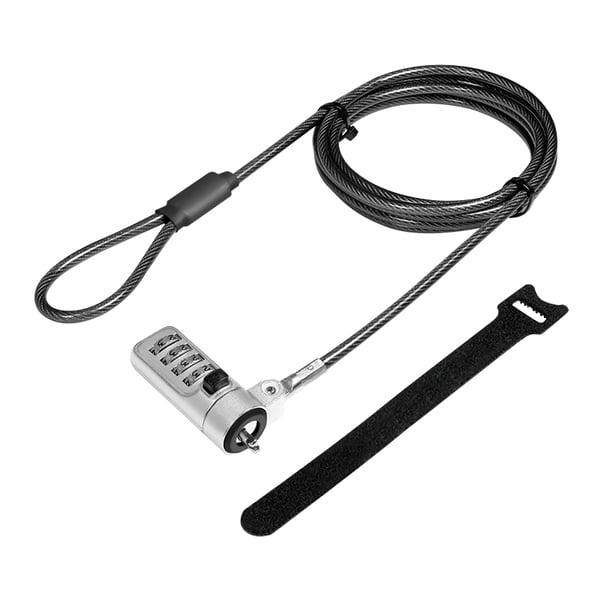 LogiLink NBS010 kabellås Svart, Silver