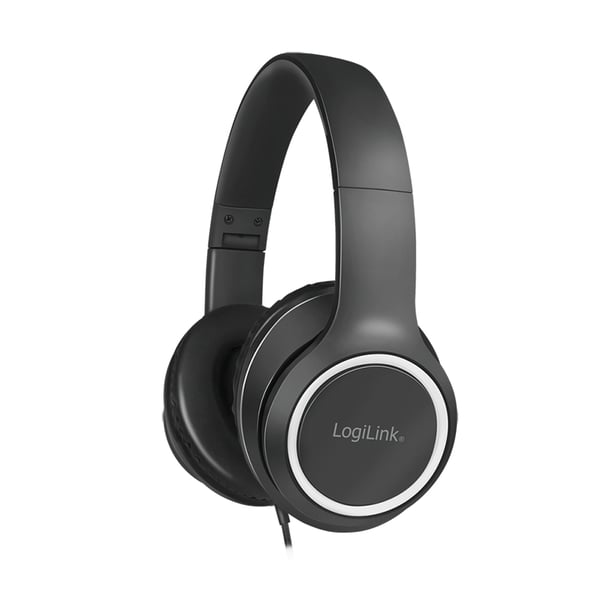 LogiLink HS0053 kuulokkeet ja kuulokemikrofoni Langallinen Pääpanta Puhelut/Musiikki Musta, Hopea