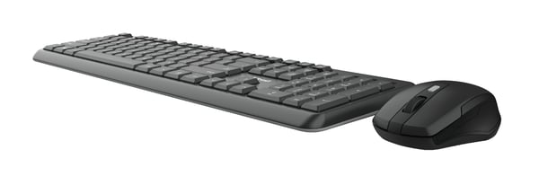 Trust TKM-350 tastatur Mus inkluderet Kontor RF trådløst QWERTZ Tysk Sort