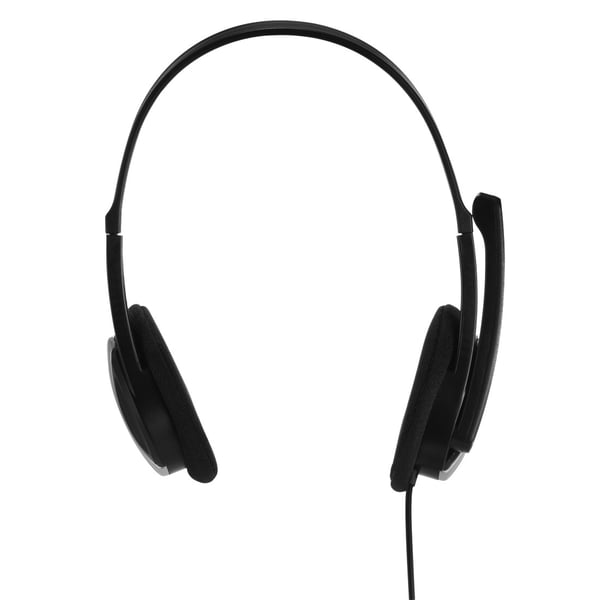 Hama Essential HS 200 Kuulokkeet Langallinen Pääpanta Puhelut/Musiikki Musta, Hopea