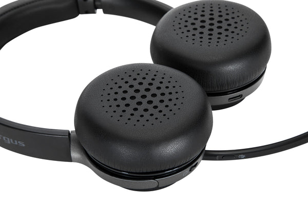 Targus AEH104GL kuulokkeet ja kuulokemikrofoni Langallinen & langaton Pääpanta Puhelut/Musiikki USB Type-C Bluetooth Musta