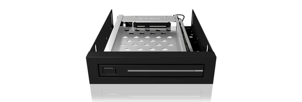 ICY BOX IB-2216StS 8,89 cm (3.5") Opbevaring drev bakke Sort