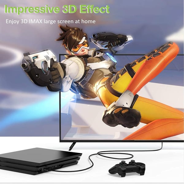 Techly ICOC HDMI2-4-EXT050 HDMI-kaapeli 5 m HDMI-tyyppi A (vakio) Musta