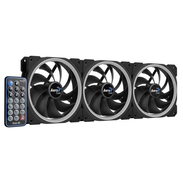 Aerocool Orbit RC Computerkabinet Ventilator 12 cm Sort