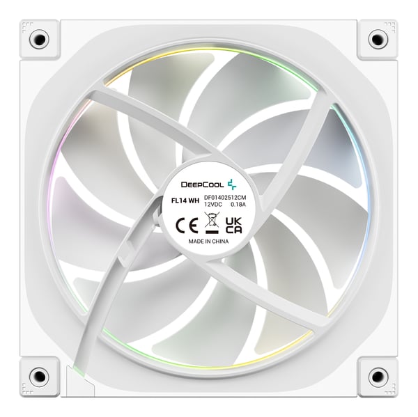 DeepCool FL14 Computerkabinet Ventilator 14 cm Hvid 1 stk