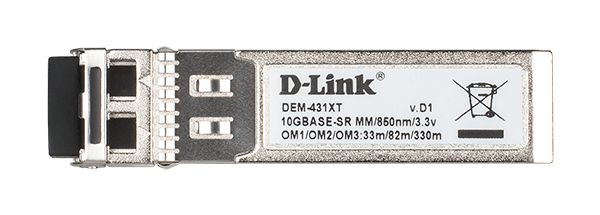 D-Link DEM-431XT lähetin-vastaanotinmoduuli Valokuitu 10000 Mbit/s SFP+ 850 nm