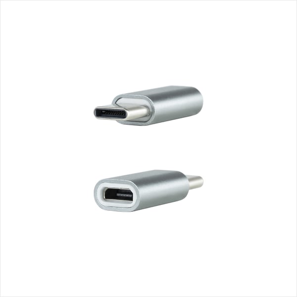 Nanocable 10.02.0011 kabel kønsskifter USB C Micro USB Grå
