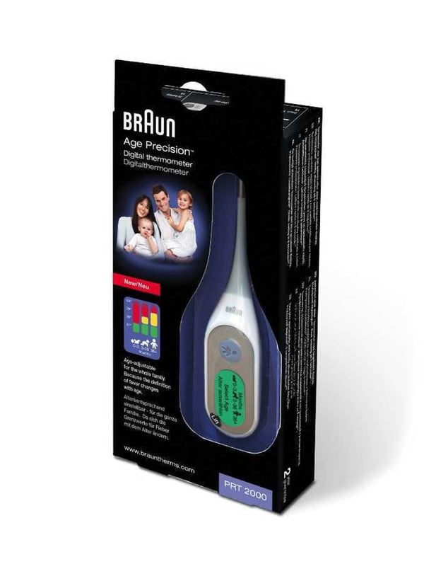 Braun PRT2000 digital kropstermometer Kontakt Blå, Hvid Underarm