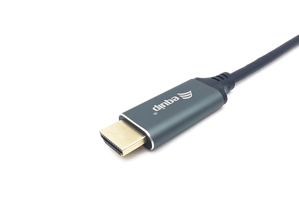 Equip 133417 videokabeladapter 3 m USB Type-C HDMI Typ A (standard) Grå, Svart