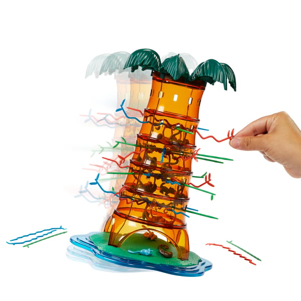 Mattel Games Tumblin' Monkeys Rockin' Tree Party-spil til børn, familie og spilaftener