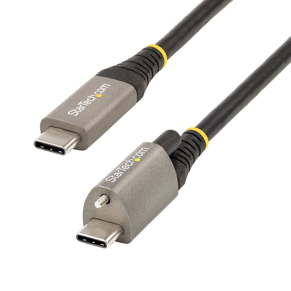 StarTech.com USB31CCTLKV1M USB-kabel USB 3.2 Gen 2 (3.1 Gen 2) 1 m USB C 10 Gbit/sek. 100 W Sort, Grå