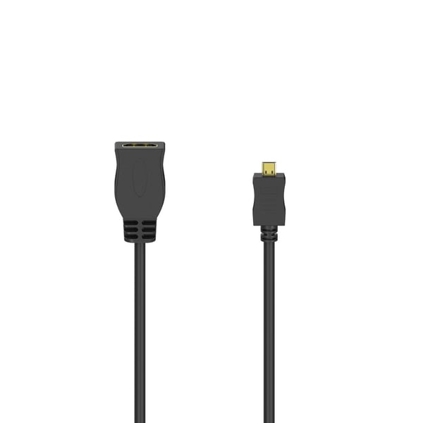 Hama 00205168 HDMI-kabel 0,1 m HDMI Typ D (micro) HDMI Typ A (standard) Svart